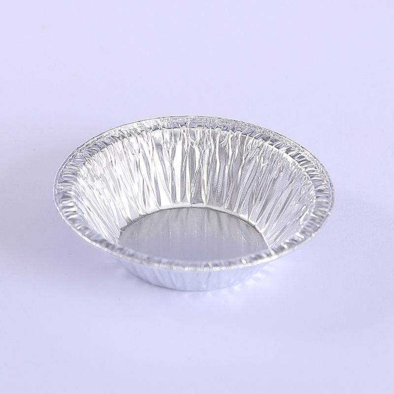 Round aluminum foil pie pans small sizes cup cake dinner dessert egg tart pans mini baking plates