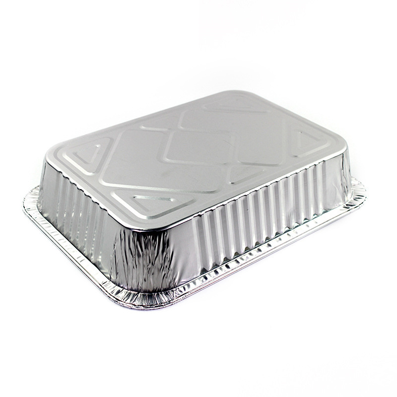 Hot and Cold Use Oblong Lasagnas Pan Take Out Disposable Aluminum Foil Containers with Lids