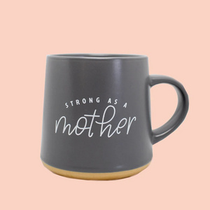 Strong as a mother Mug, Positive Coffee Mug Inspirational Tea Cup, Mama gift Motivational Gift for Encouragement