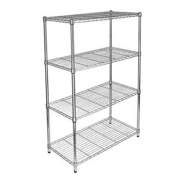 Chrome 3 Tiers Storage Shelf Rack Wire Shelving Wired Shelf customized for sale