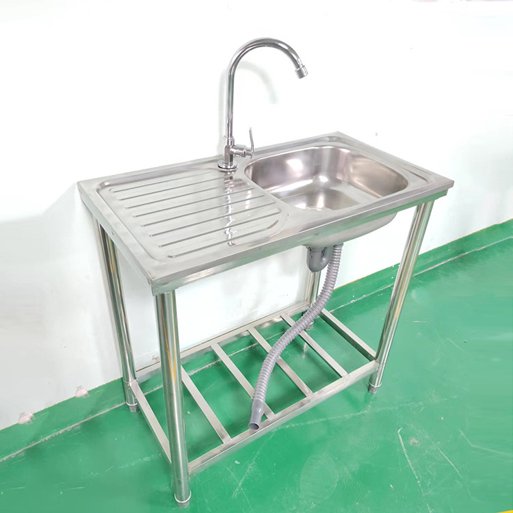 commercial stainless steel kitchen sink for restaurant outdoor washing sink lightweight table with wash sink