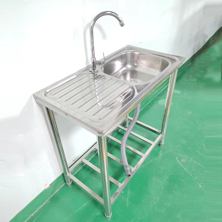 commercial stainless steel kitchen sink for restaurant outdoor washing sink lightweight table with wash sink