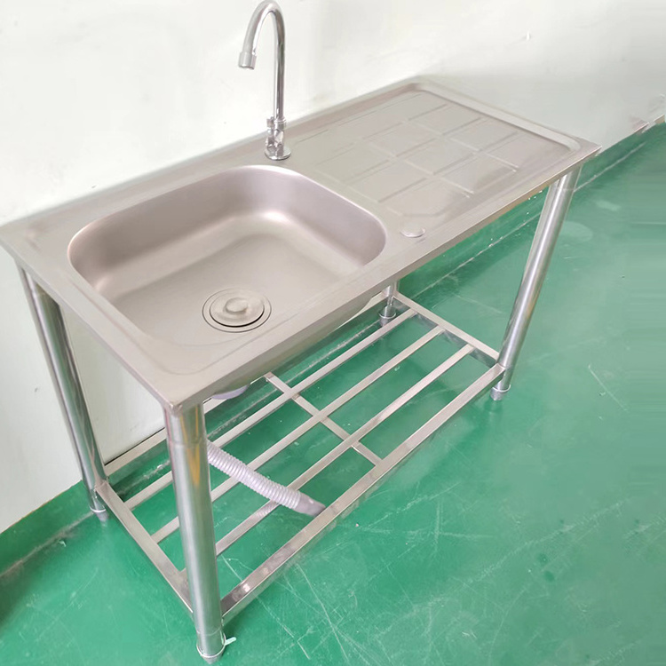 commercial stainless steel kitchen sink for restaurant outdoor washing sink lightweight table with wash sink