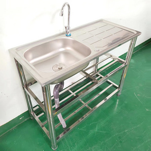 commercial stainless steel kitchen sink for restaurant outdoor washing sink lightweight table with wash sink