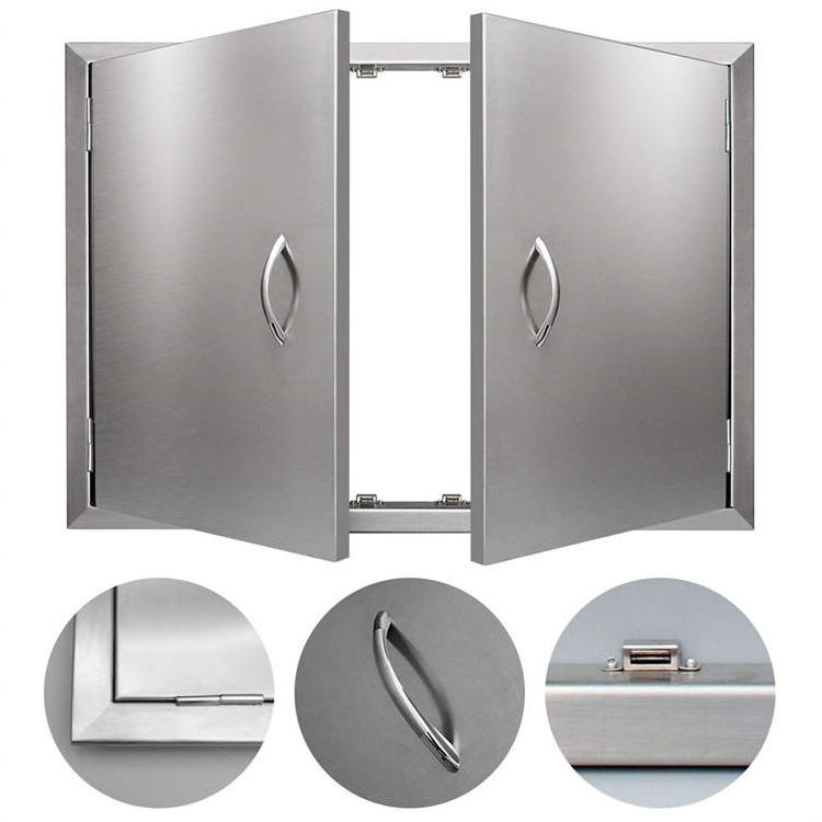 Commercial Kitchen Equipment Bbq Kitchen Cabinet Door Panel Small Set Stainless Steel Outdoor Bbq Door