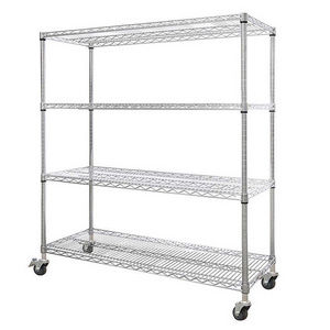 Factory Supply Folding Rack Chrome Kitchen Storage Wire Shelf With NSF Certification