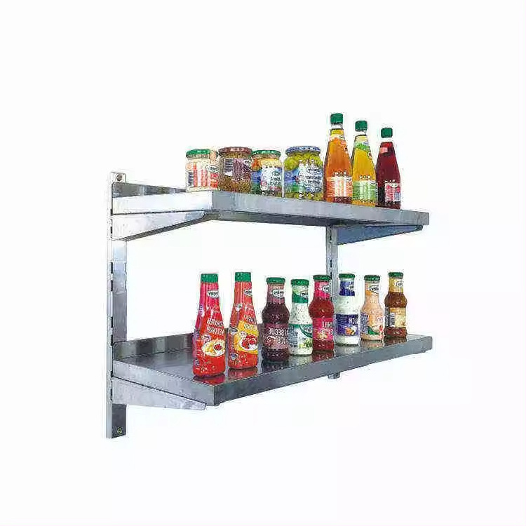 New Design Commercial Kitchen Stainless Steel Wall Shelves Mount Shelf for Sale