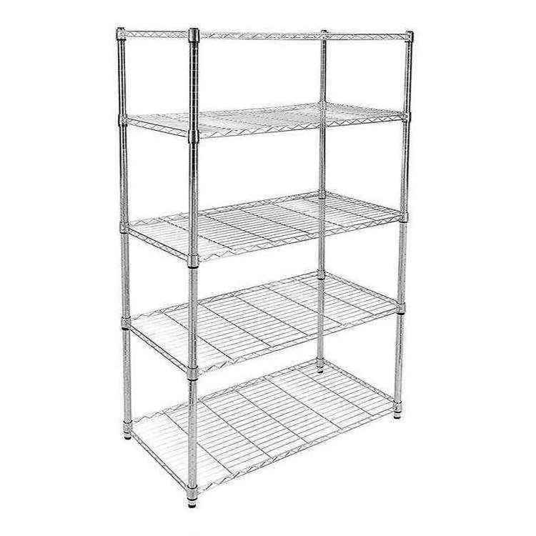 Chrome 3 Tiers Storage Shelf Rack Wire Shelving Wired Shelf customized for sale