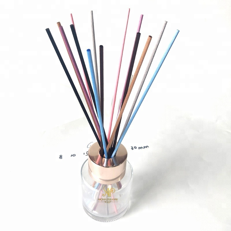 custom home air fragrance fresheners diffuser reeds color synthetic polyester aroma volatile colorful fiber rod sticks for reed