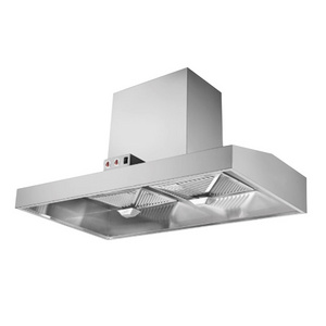 copper motor range hood Wall mounted T shape Industrial hood low price kitchen chimney