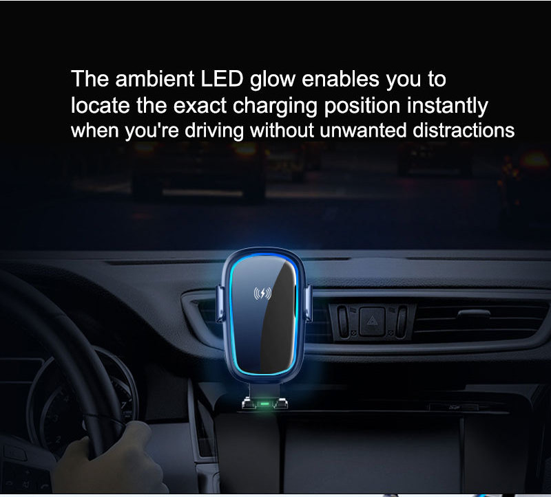 15W Wireless Car Charger Super Fast Gravity Trigger Phone Holder Universal Wireless Fast Wireless Charger