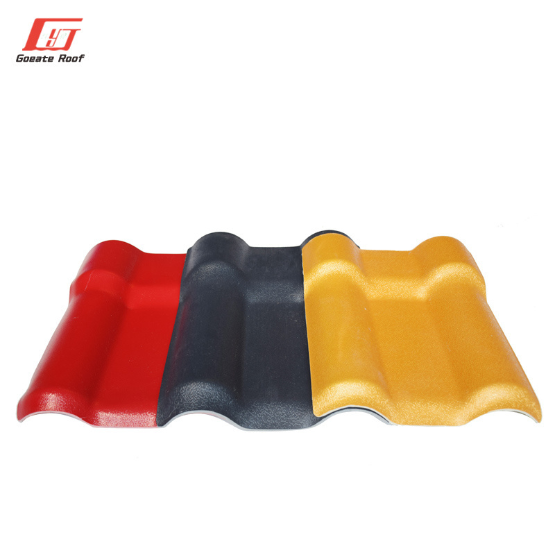 30 years warranty roof plastic spanish asa resin wave synthetic resin tile