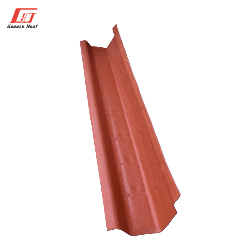 Spanish roofing accessories Main ridge tile Endcap of main ridge tile Tilted ridge tile Tee 3-way synthetic resin roofing sheet