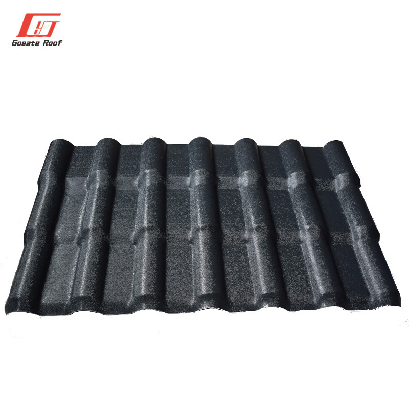 30 years warranty roof plastic spanish asa resin wave synthetic resin tile