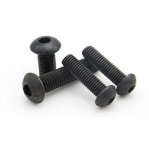 High Grade Alloy Steel 10.9 ISO 7380 Hexagon Socket Button Head Screws Black Oxide Hex Socket Screw Bolt