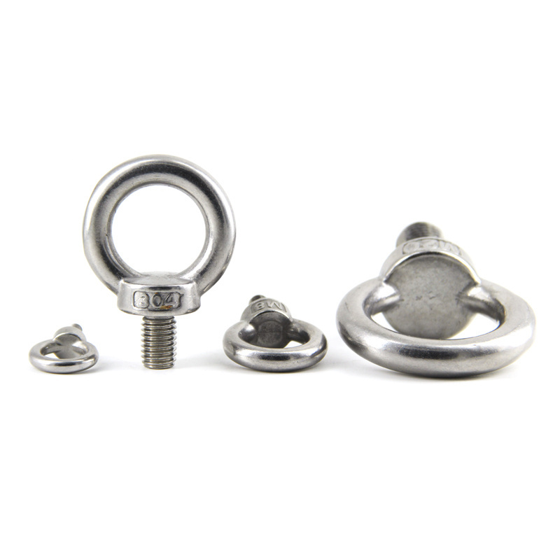 304 Stainless steel eye bolt screw ring furniture hardware stainless steel  lifting ring screw