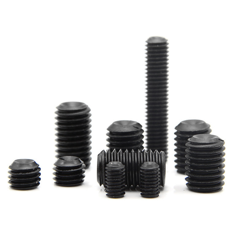 Carbon Steel Black Oxide Hexagon Socket Set Screws With Cup Point