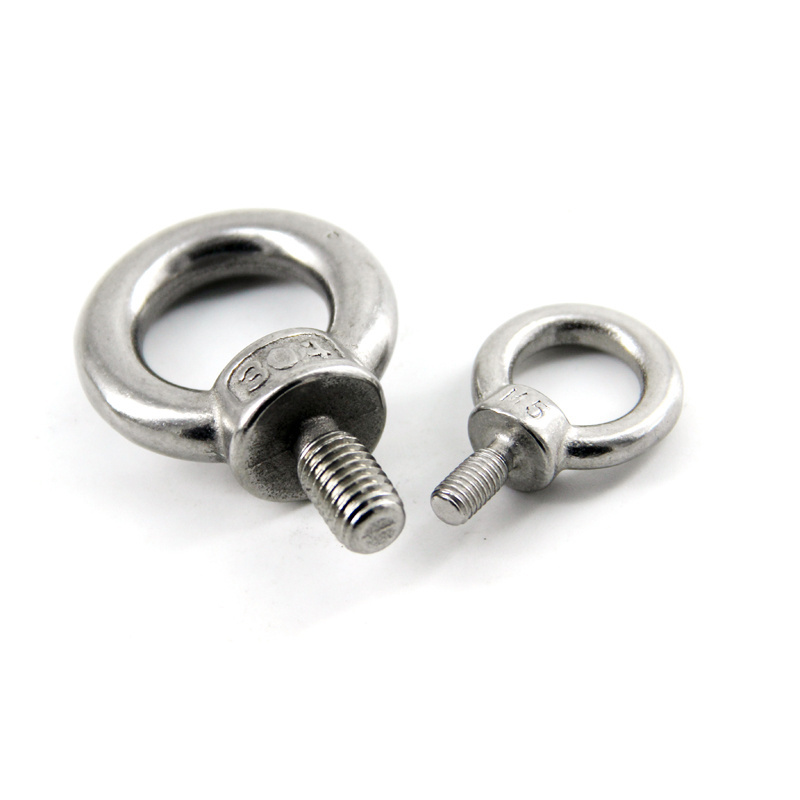 304 Stainless steel eye bolt screw ring furniture hardware stainless steel  lifting ring screw