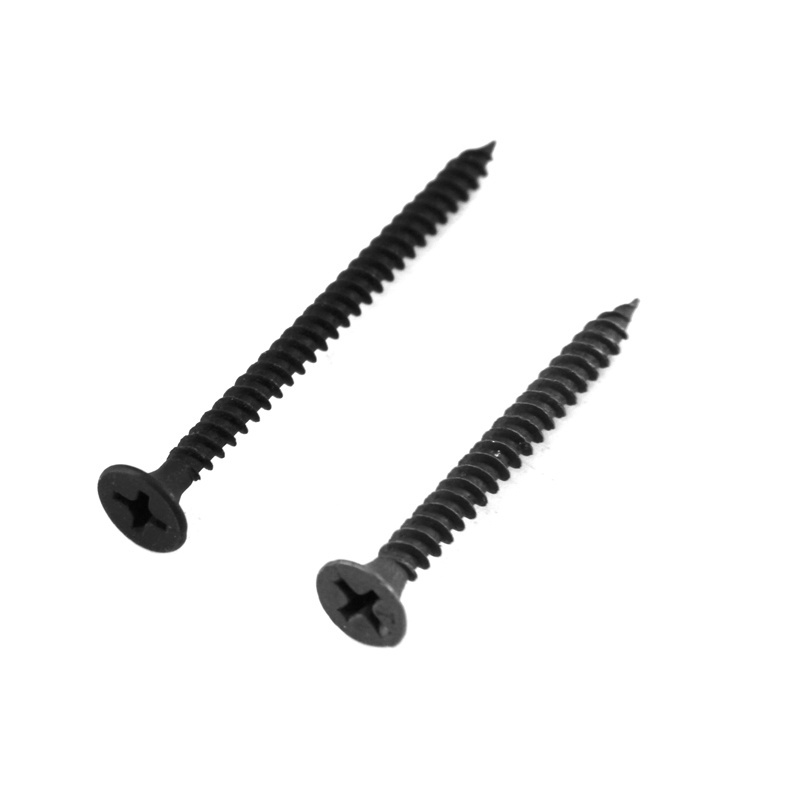 wood screws Manufacturer Custom Drywall Nails High Strength Self Tapping Cross Recess Countersunk Head Screw Black