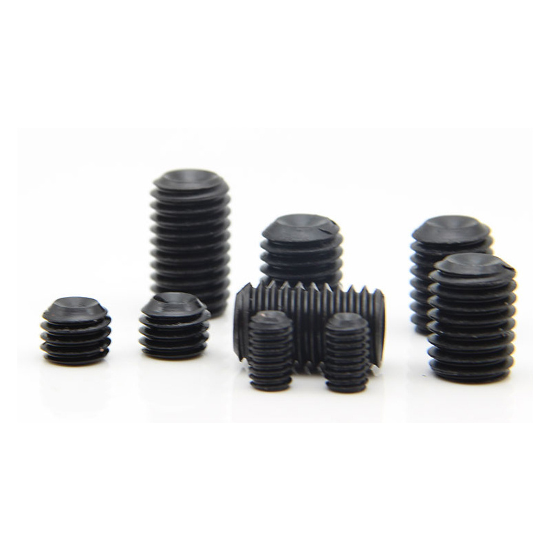 Carbon Steel Black Oxide Hexagon Socket Set Screws With Cup Point