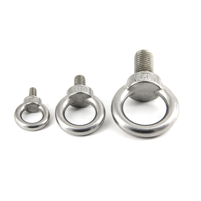 304 Stainless steel eye bolt screw ring furniture hardware stainless steel  lifting ring screw