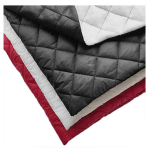 Wholesale single side 100% Polyester printed padding taffeta quilted  fabric for down jacket down coat