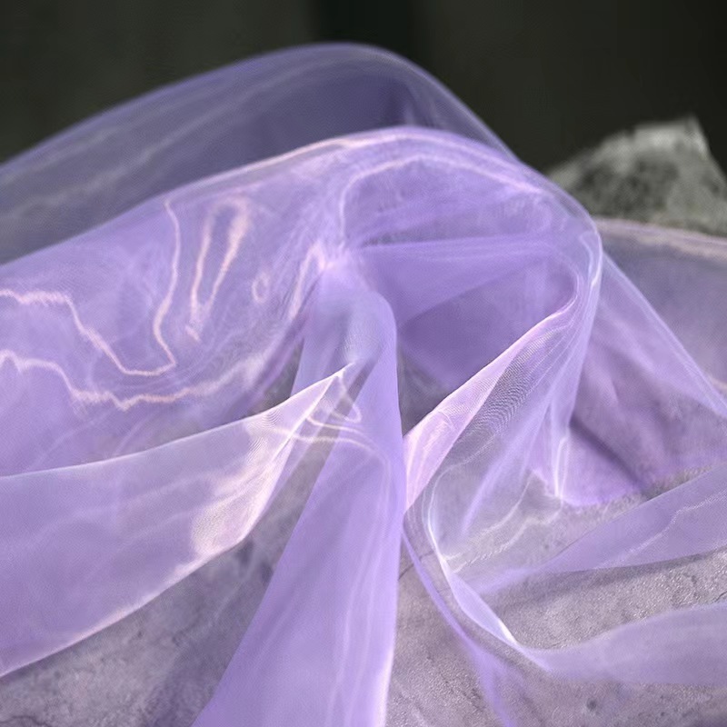 Luxury Shiny Metallic Reflective 100% Polyester Liquid Organza Satin Fabric Soft Bright Silk Satin Fabric