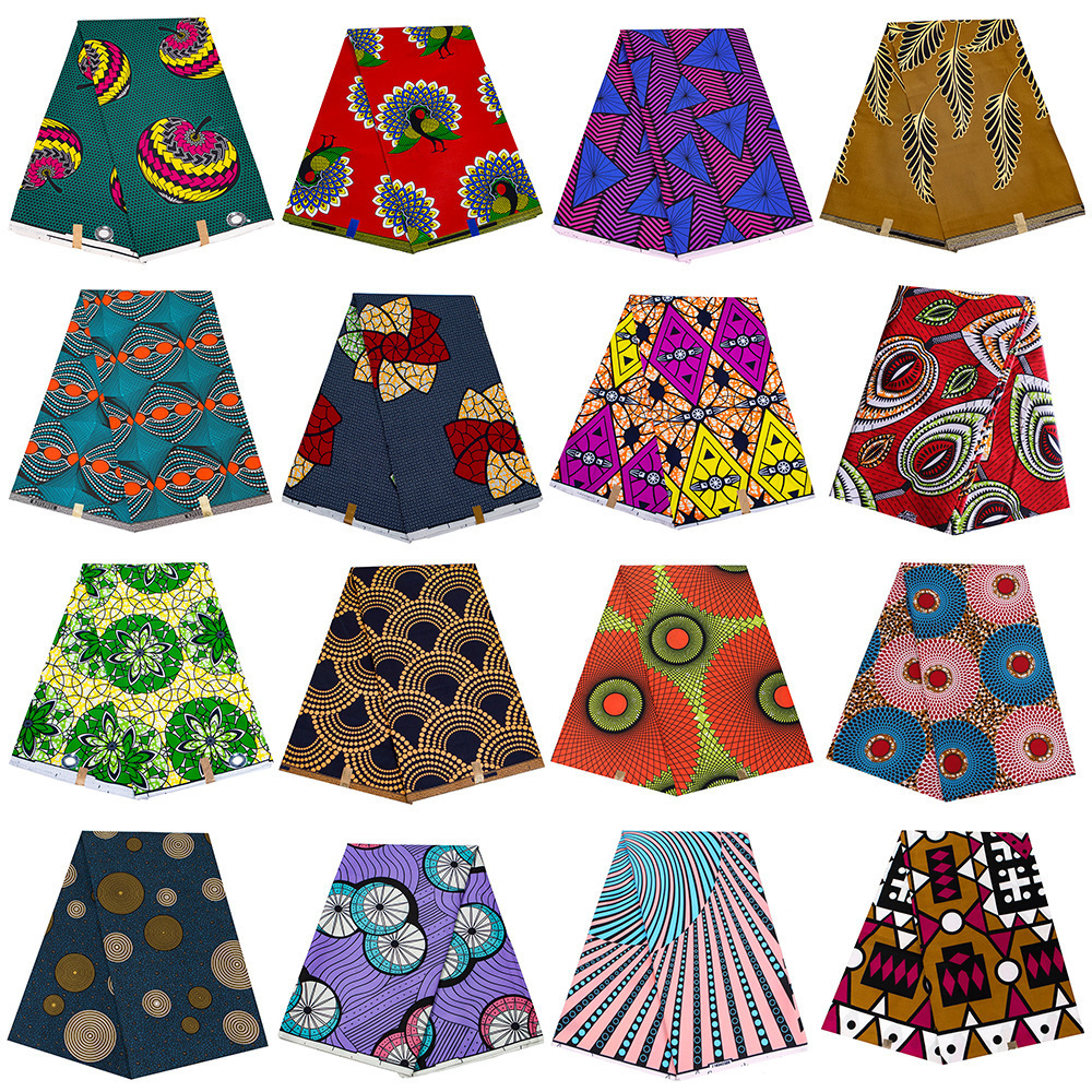 Natural fiber organic cotton fabric duplex printing Batik super 100% Cotton wax african fabric used t-shirt decorative fabric