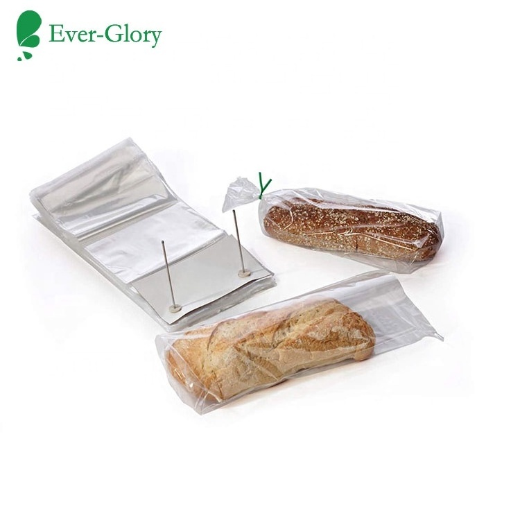 Wholesale supply 1 Mil pack polypropylene bags clear micro perforated bread poly bag for food package