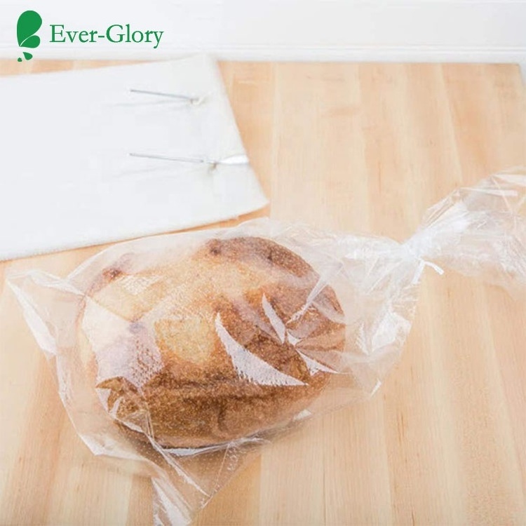 Wholesale supply 1 Mil pack polypropylene bags clear micro perforated bread poly bag for food package