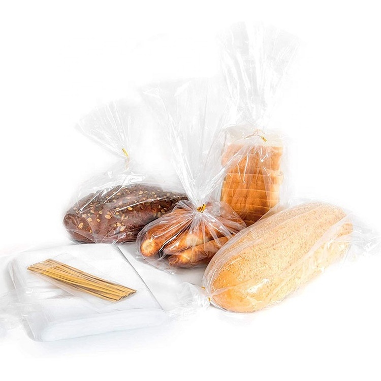 Wholesale supply 1 Mil pack polypropylene bags clear micro perforated bread poly bag for food package