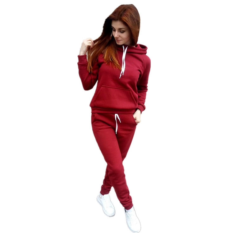 Wholesale Jogging Tracksuits Women Long Sleeve Tracksuit Sweat Suit Training Clothes Sports Track Suits for Women Adults Winter