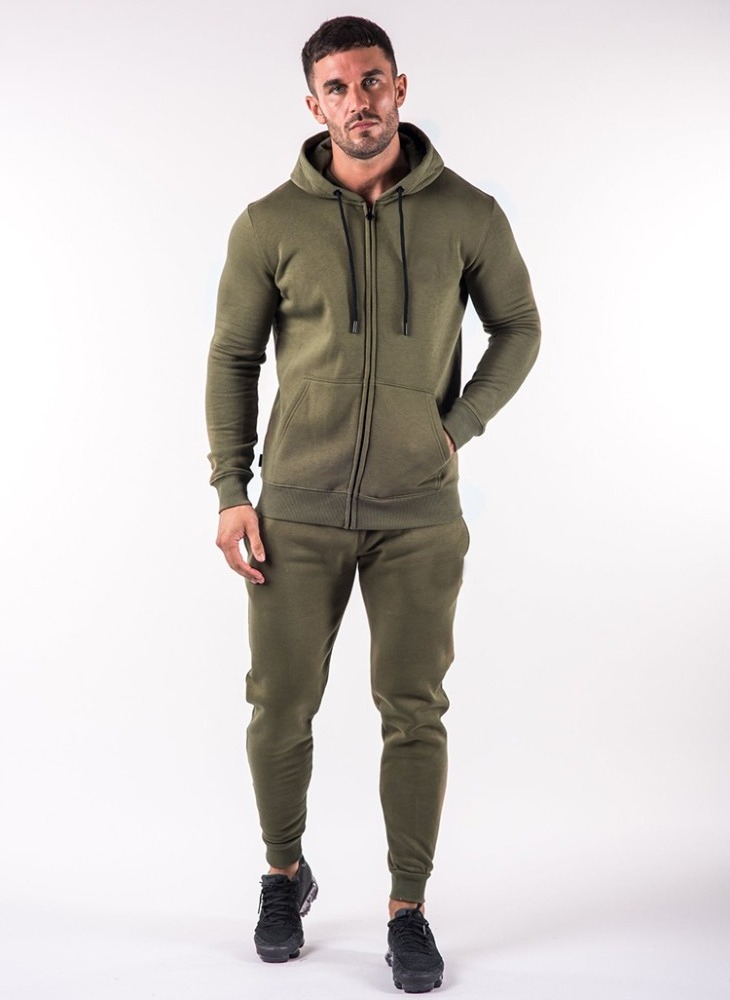 Wholesale Oem Custom Blank Full Zipper-Up Gym Jogging Pants Tracksuit Suits Slim Fit Sweatsuit Men Tracksuits