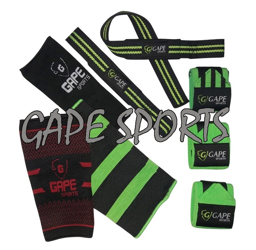 OEM Weightlifting Wrist Wraps Straps Lifting Straps High Quality Weight Lifting Gym Wrist Straps Custom Logo Heavy Duty Cotton