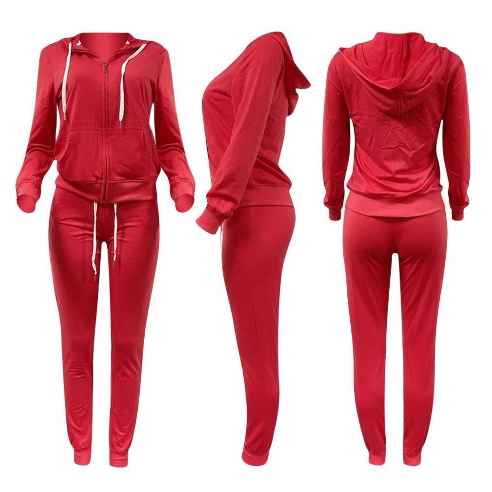 Wholesale Jogging Tracksuits Women Long Sleeve Tracksuit Sweat Suit Training Clothes Sports Track Suits for Women Adults Winter