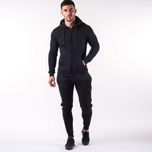 Wholesale Oem Custom Blank Full Zipper-Up Gym Jogging Pants Tracksuit Suits Slim Fit Sweatsuit Men Tracksuits