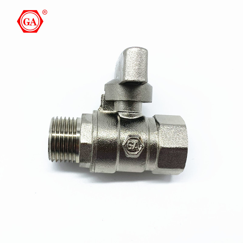 GA-1868 Male And Female heating ball valve brass ball valve  brass fittings