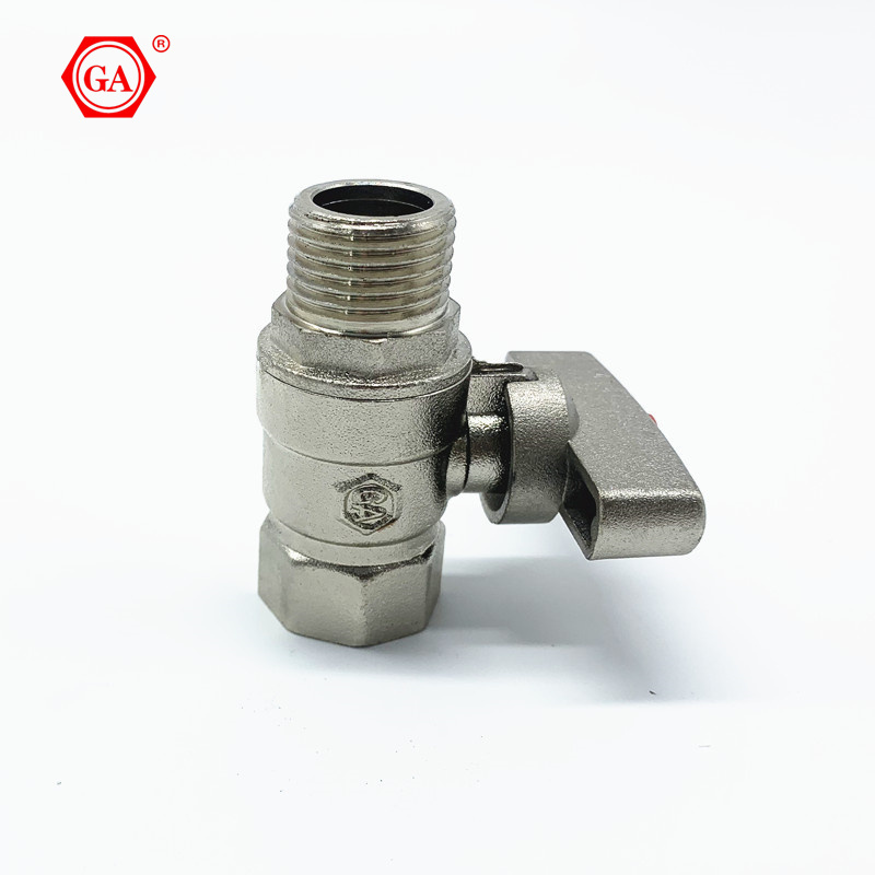 GA-1868 Male And Female heating ball valve brass ball valve  brass fittings