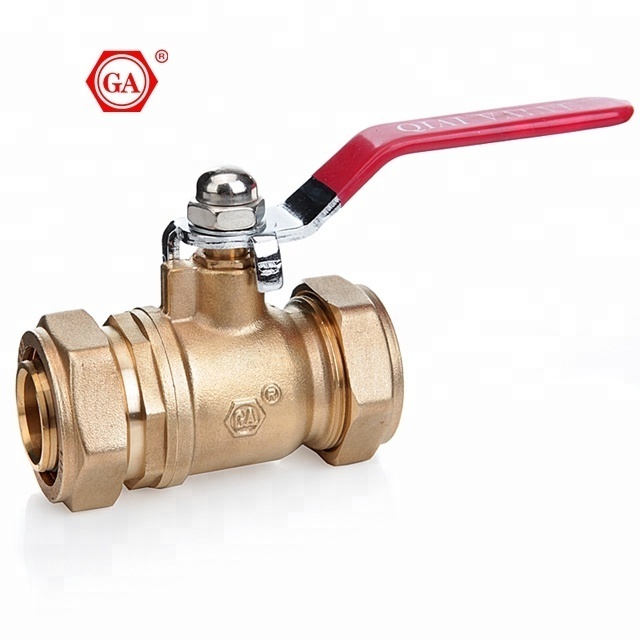 GA-1815-1 Gas Ball Valve PEX Aluminum pipe fitting Valve Female Compression Valve