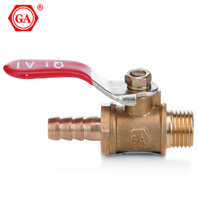 CW617N QIAI/GA BRAND MALE BRASS BALL MALE HOSE VALVE FOR GAS MEDIA