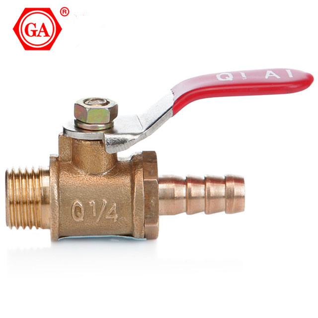 CW617N QIAI/GA BRAND MALE BRASS BALL MALE HOSE VALVE FOR GAS MEDIA