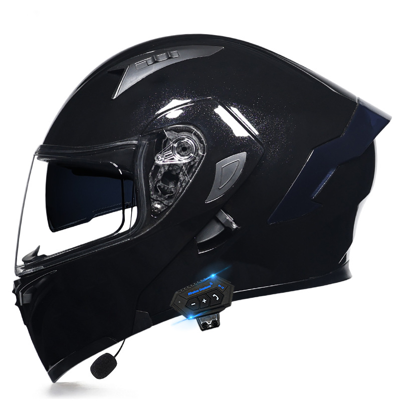 MotorcycleHelmet Dot Modular Motorcycle Blue tooth Helmet Full Face Dual Visor Flip Up Moto Helmet Motorcycle Helmets