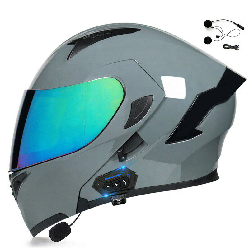 MotorcycleHelmet Dot Modular Motorcycle Blue tooth Helmet Full Face Dual Visor Flip Up Moto Helmet Motorcycle Helmets