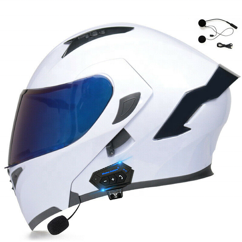 MotorcycleHelmet Dot Modular Motorcycle Blue tooth Helmet Full Face Dual Visor Flip Up Moto Helmet Motorcycle Helmets