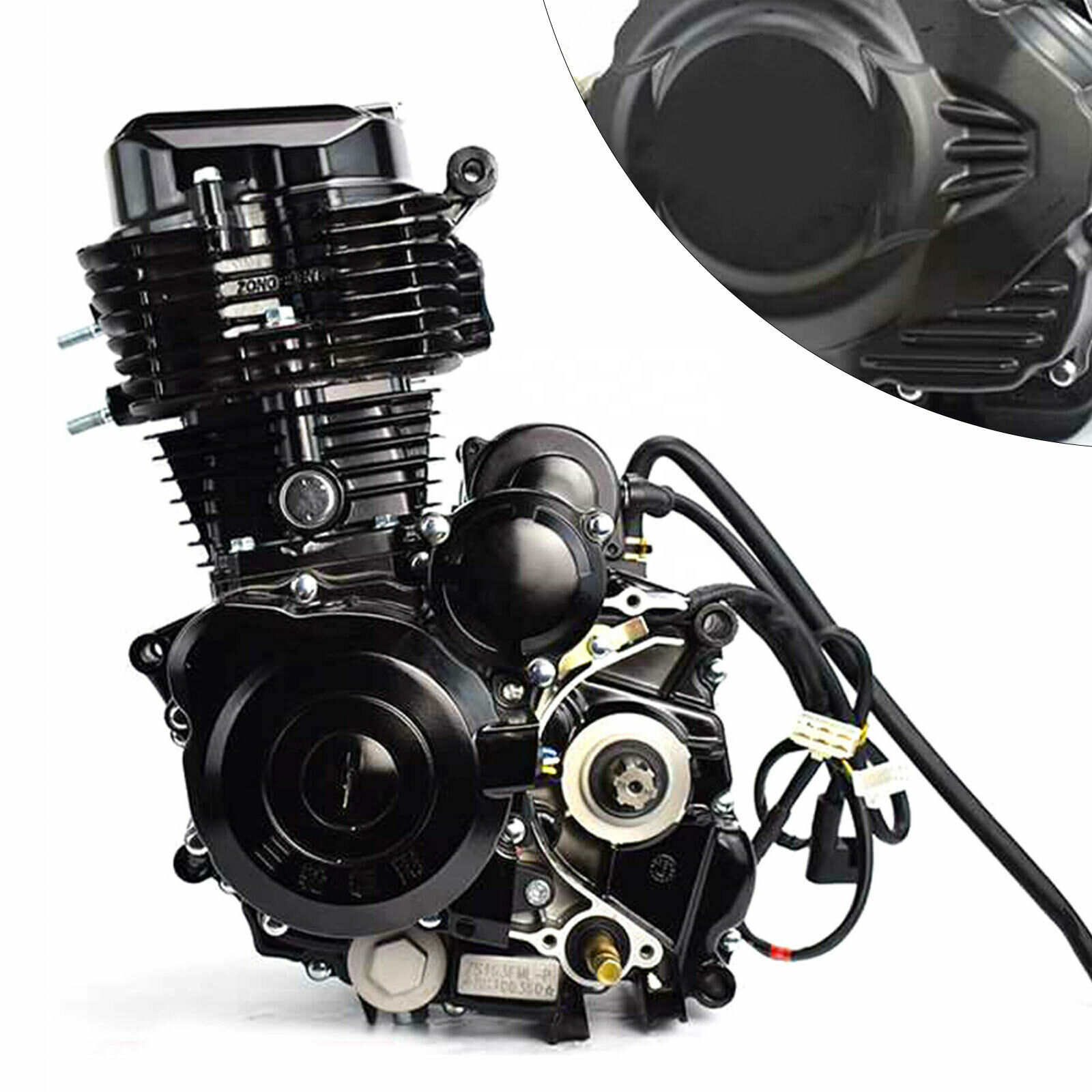 Motorcycle Engine 350cc 13.5KW Water-cooled Single Cylinder 4 Stroke Motor Kick start