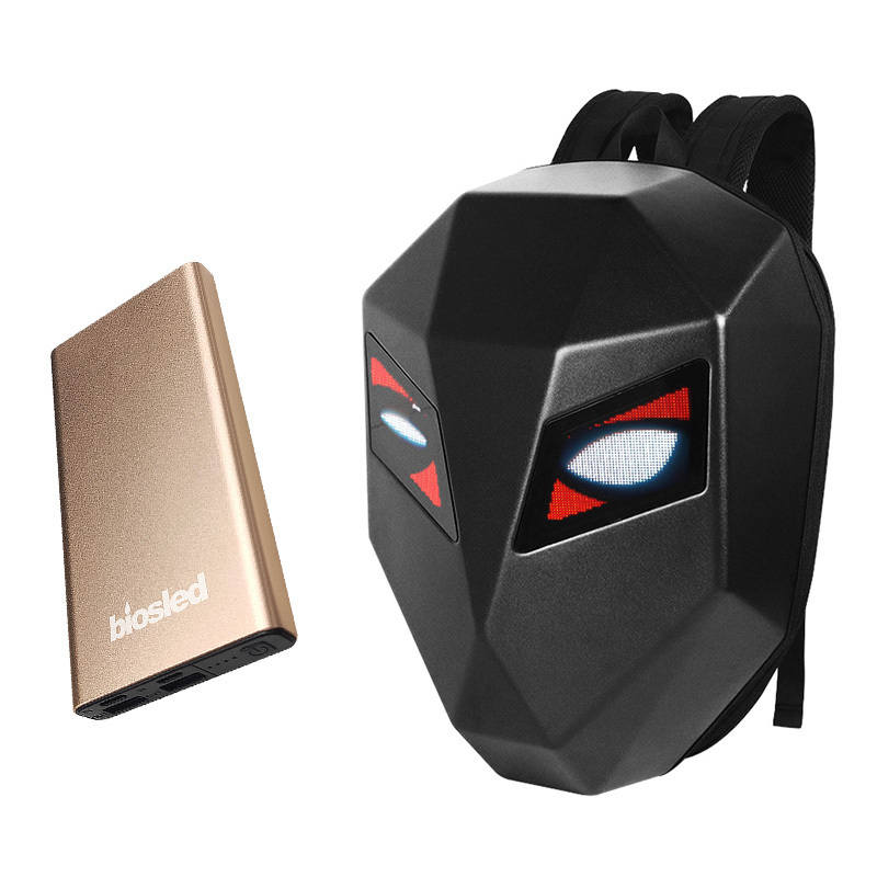 New Hot Sale Backpack With Led Eyes LED Intelligent Knight Backpack