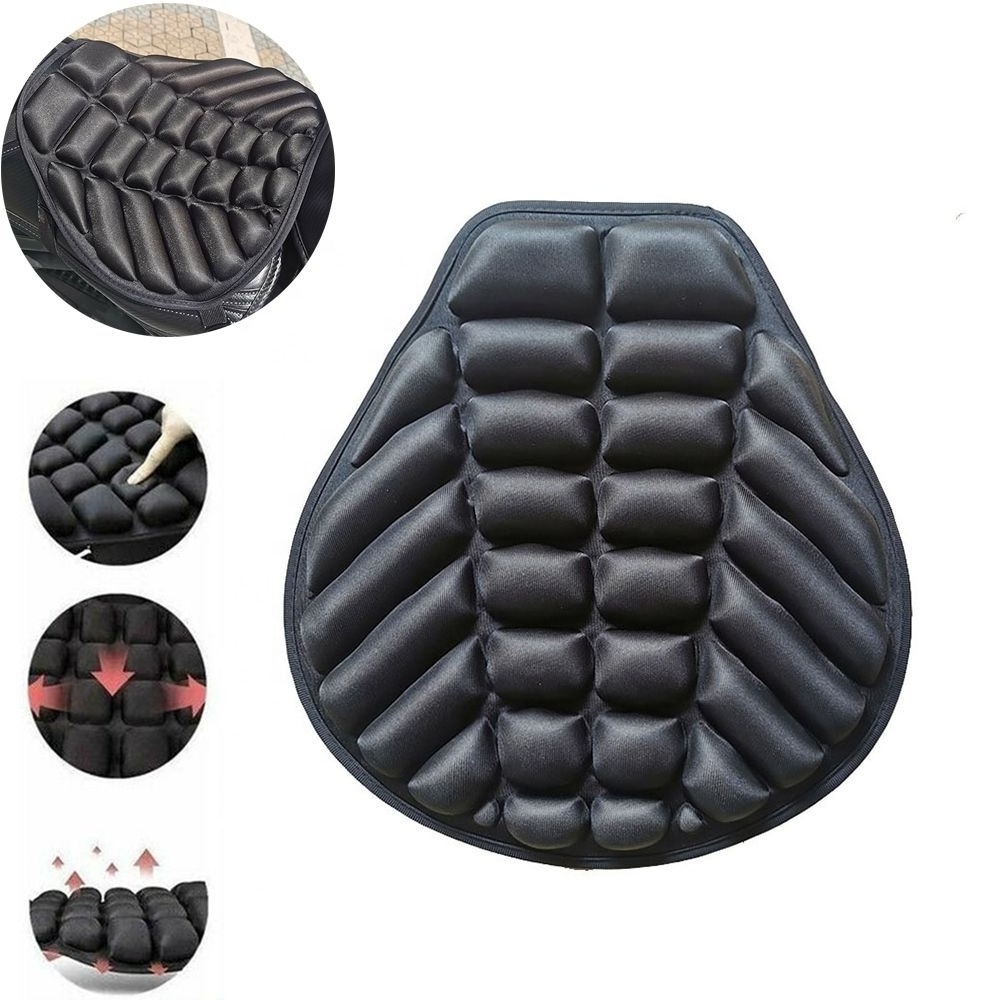 TERFU Universal Motorcycle 3D Comfort Gel Seat Cushion Anti Slip Comfort Gel Seat Motorbike Cushion Pad Cover