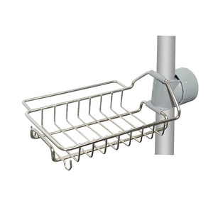 Hanging Sink Caddy Drainer Rack Kitchen Faucet Dishcloth Rack Sponge Holder