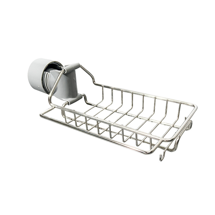 Hanging Sink Caddy Drainer Rack Kitchen Faucet Dishcloth Rack Sponge Holder