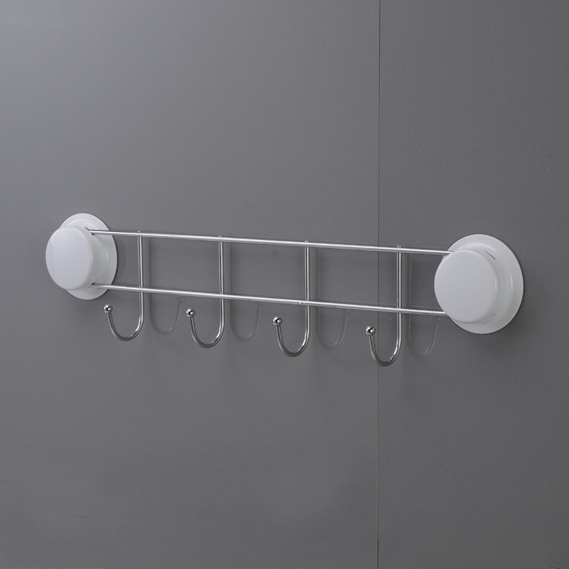 Wall Mount Drill In Bedroom Bath Coat Robe Hat Clothes Towel Bag Organizer Hook Hanger Rack